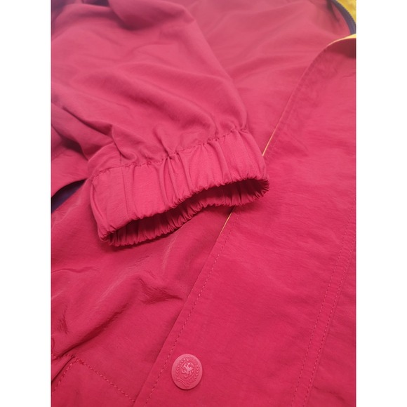 Vintage 90's Tommy Hilfiger Hooded Jacket Red Blue Men's Size XL Spellout Hooded - Picture 3 of 15